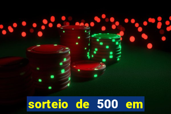 sorteio de 500 em cash toda segunda feira novibet